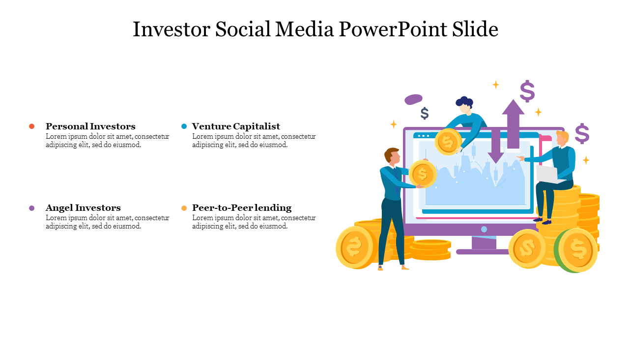 Investor Social Media PowerPoint Slide